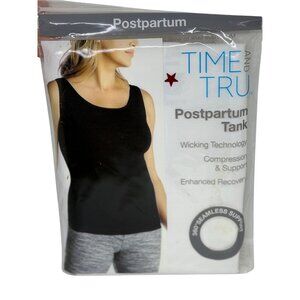 NEW Time and Tru Postpartum Tank Small White Seamless Recovery Support Soft Top